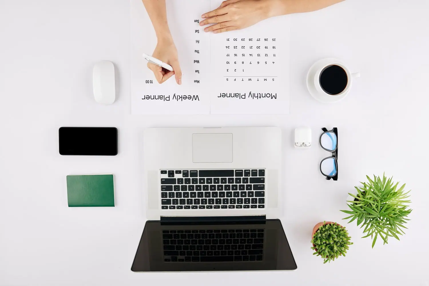 Minimalistyczny planner - organizacja bez stresu